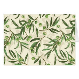 Aquarelle des branches d'olive
