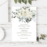 Aquarelle d'ivoire Faire-part de mariage florale<br><div class="desc">Aquarelle d'ivoire Faire-part de mariage florale</div>