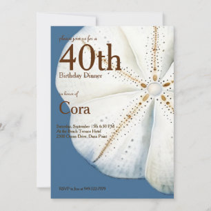 Aquarelle Dollar Anniversaire Invitation