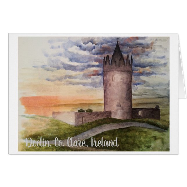 Aquarelle, Doolin, Co. Clare, Irlande (Devant horizontal)