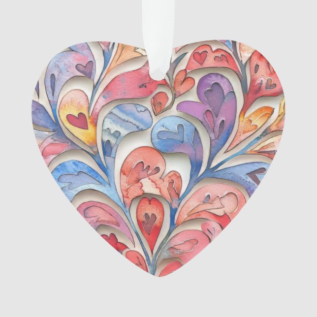 Aquarelle douce Valentine (devant)
