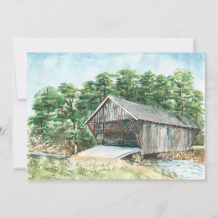 Aquarelle du pont couvert de Stovall Mill