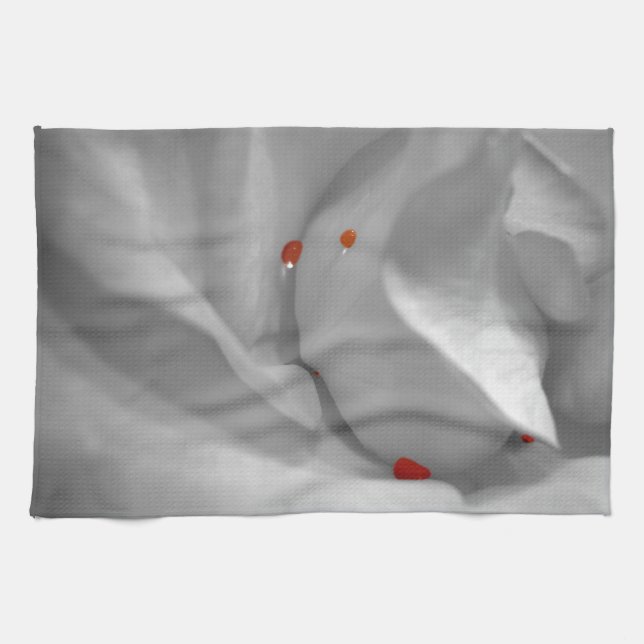 Aquarelle Éolienne serviette de cuisine (Horizontal)