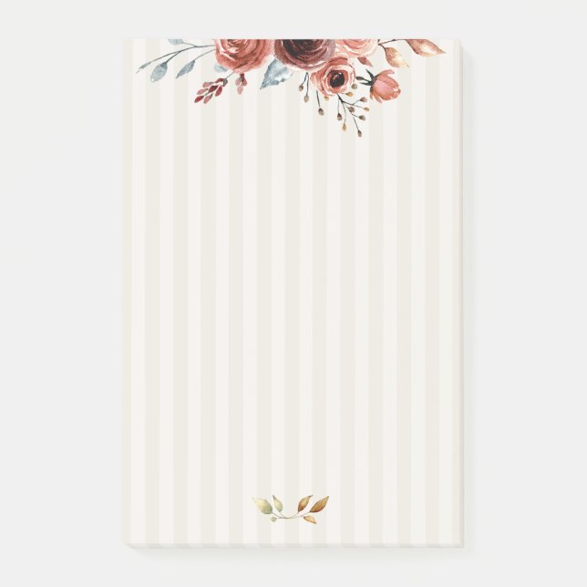 Aquarelle et bandes Post-it® Notes (Devant)