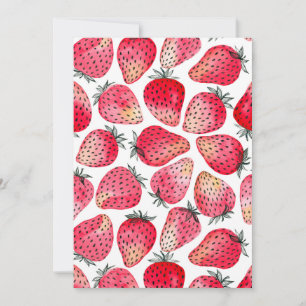 Aquarelle et encre de fraises