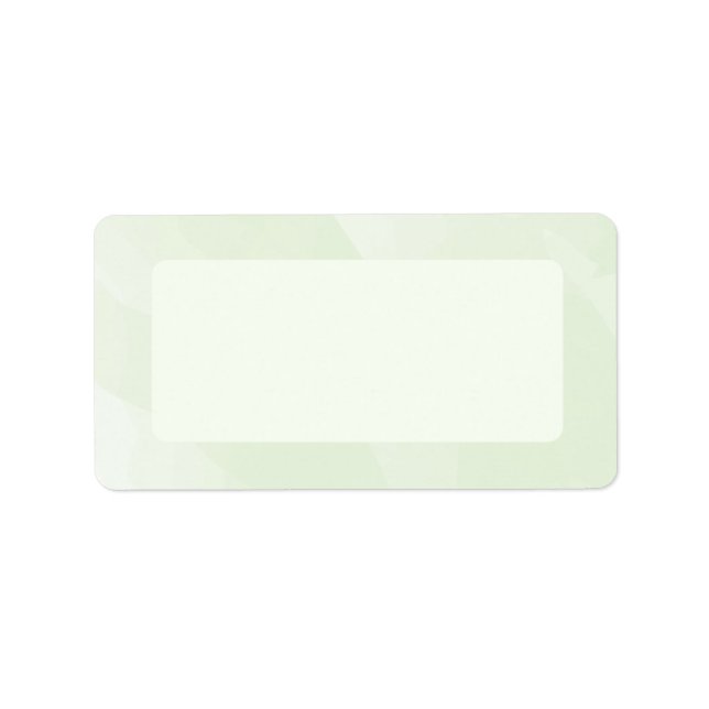 Aquarelle Étiquette de messagerie, vert menthe (Devant)