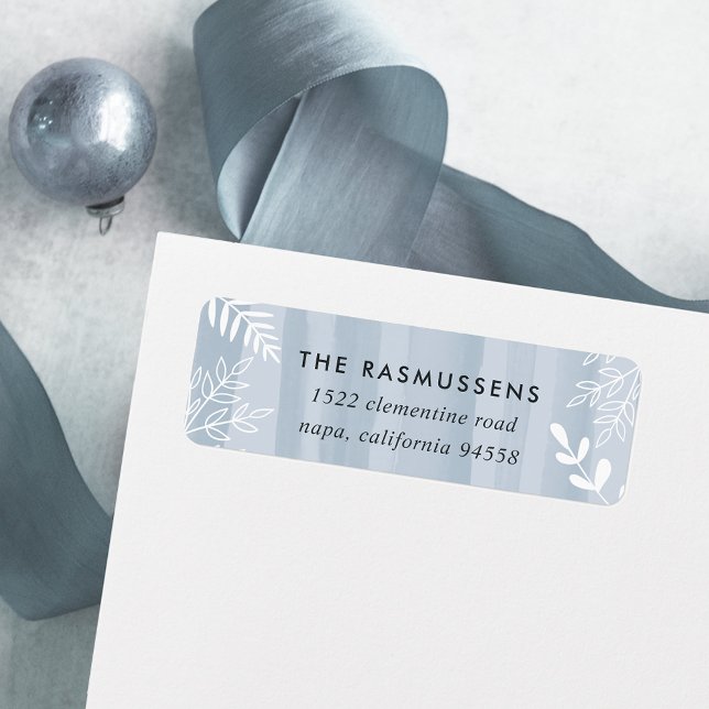 Aquarelle | Étiquettes d'adresse de retour des vac (Créateur téléchargé)