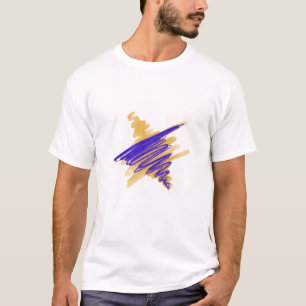 Aquarelle étoile du T-shirt homme David
