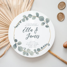 Aquarelle Eucalptus Wreath Faire-part de mariage