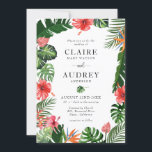 Aquarelle Faire-part de mariage de verdure tropica<br><div class="desc">Aquarelle Faire-part de mariage vert tropical.</div>