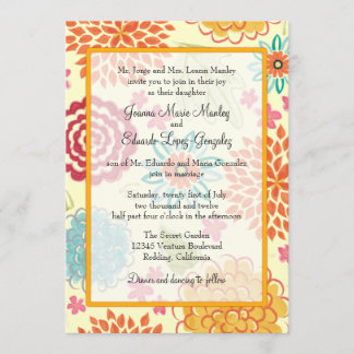 Aquarelle Faire-part de mariage florale