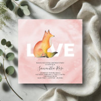 Aquarelle Fête d'anniversaire de la Renard des boi