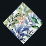 Aquarelle Feuille animal de compagnie Bandana<br><div class="desc">Célébrez la beauté de la nature avec ce design "Feuilles d'aquarelle". Doté d'un motif animé de feuilles colorés d'aquarelle,  il est associé à des illustrations de feuilles en ligne noire. Ce design artistique conviendra parfaitement aux amateurs de nature.</div>