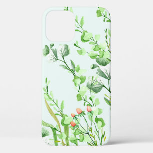 Aquarelle Feuilles et baies iPhone / coque ipad