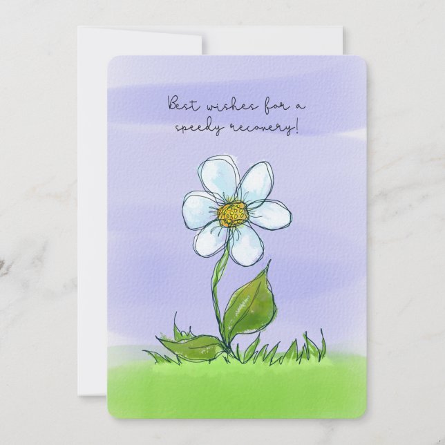 Aquarelle Fleur Récupération rapide obtenir bien b (Devant)