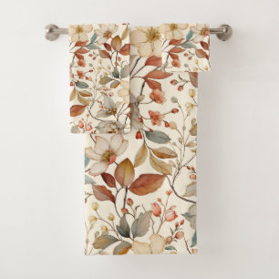 Aquarelle Fleur sauvage Cottagecore Motif Vintage