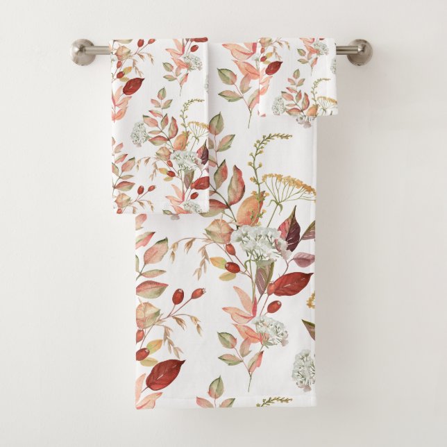 Aquarelle Fleur Sauvage d'Automne (En situation)