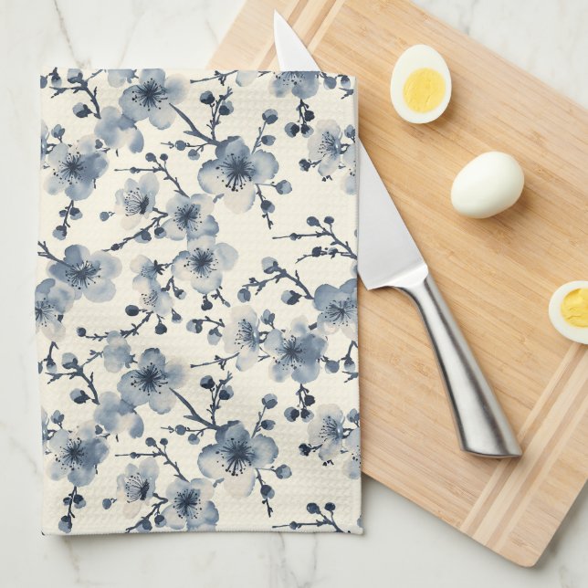 Aquarelle Fleurie serviette Florale (Quart Plié)