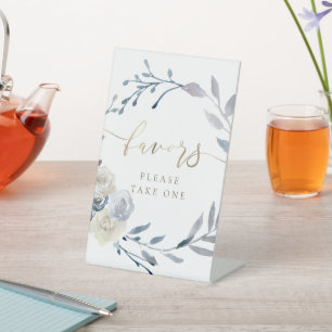 aquarelle fleurie wreath favorise le panneau de pi