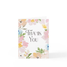 Aquarelle fleurit merci