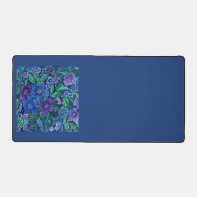 aquarelle, fleurs bleues (Recto)
