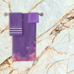 Aquarelle fleurs lavande nom pourpre