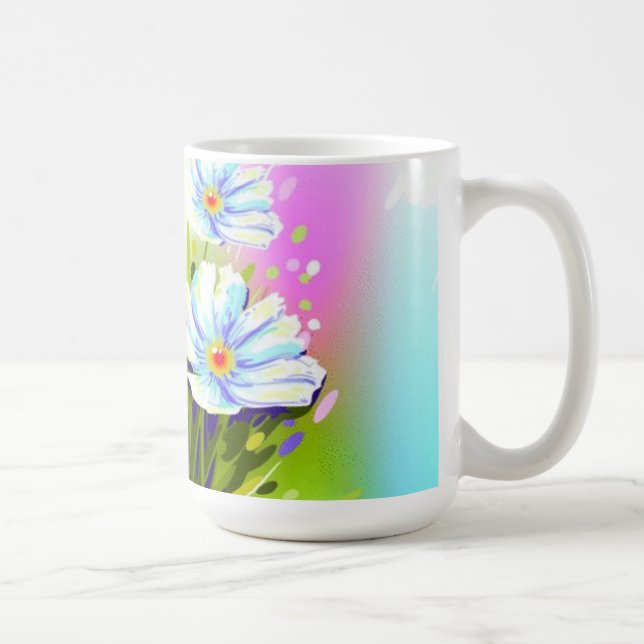 Aquarelle Fleurs Mug (Droite)