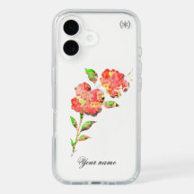 Aquarelle Fleurs Nom personnalisé