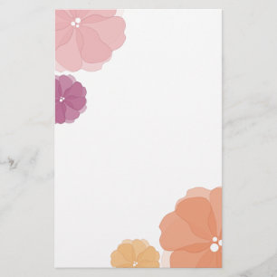 Aquarelle Fleurs papeterie