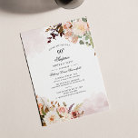 Aquarelle Floral 60e anniversaire de fête Invitati<br><div class="desc">Botanical Floral 60th Birthday Party Invitation Carte postale vous pouvez facilement customiser avec les détails de votre fête en cliquant sur le bouton "Personnaliser". Avec bouquet floral moderne succulent et écriture typographie moderne. Parfait pour une invitation surprise pour une fête pour toute célébration de jalon</div>