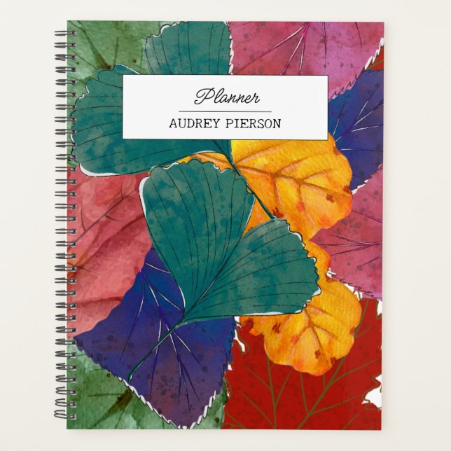 Aquarelle Floral Automne et Automne (Devant)