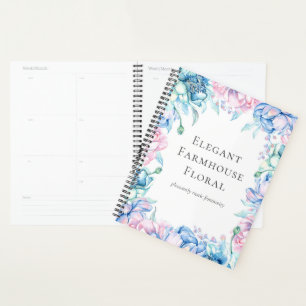 Aquarelle Floral & Bois rustique Pays élégant