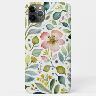 Aquarelle Floral Botanical iPhone 11 pro max Coque