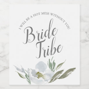 Aquarelle Floral Bridesmaid Proposition Étiquette