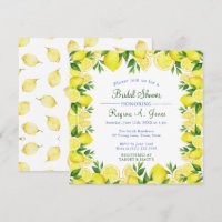 Aquarelle Floral citron frite transparente