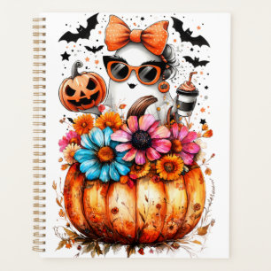 Aquarelle Floral Citrouille automne
