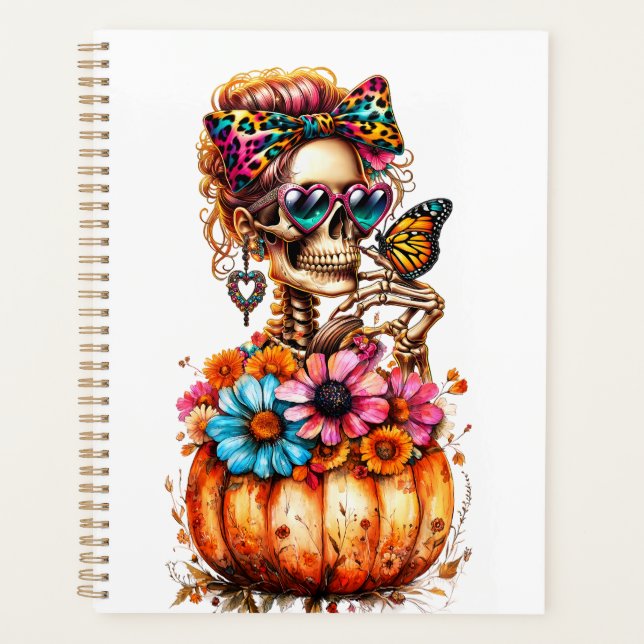 Aquarelle Floral Citrouille automne (Devant)