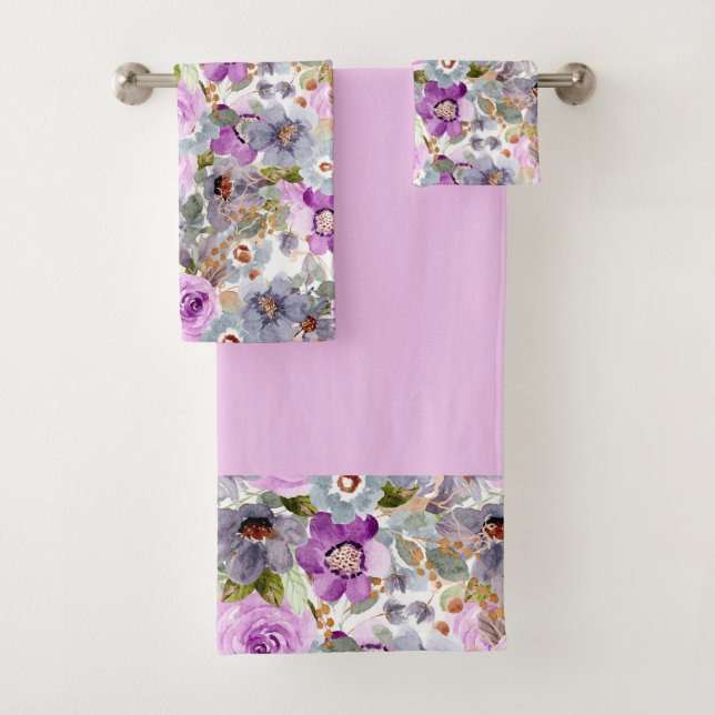 Aquarelle Floral Patal 3 Cercle Classeur (En situation)