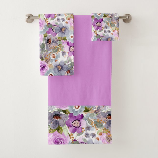 Aquarelle Floral Patal 3 Cercle Classeur (En situation)