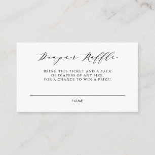 Aquarelle Floral Tea Party Diaper Carte Raffin II