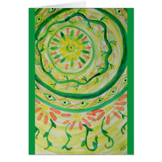 Aquarelle florale abstraite de mandala