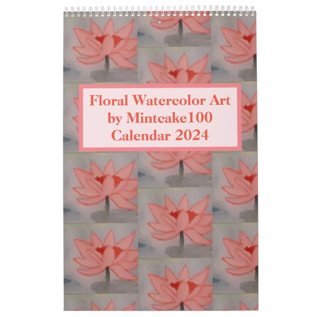 Aquarelle florale Art par MintCake100 Calendrier 2 (Protection)