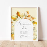 Aquarelle florale citron Mimosa bar Poster<br><div class="desc">Aquarelle florale citron Mimosa bar Poster Articles correspondants disponibles.</div>
