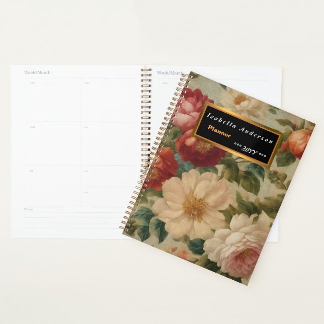 Aquarelle florale Collection moderne Vintage (Devant avec enveloppe)