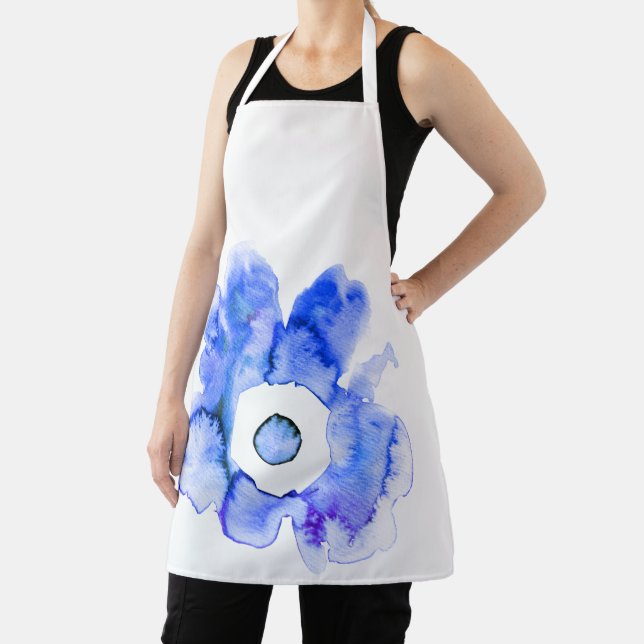 Aquarelle florale dessinée à la main tablier d'art (Insitu)