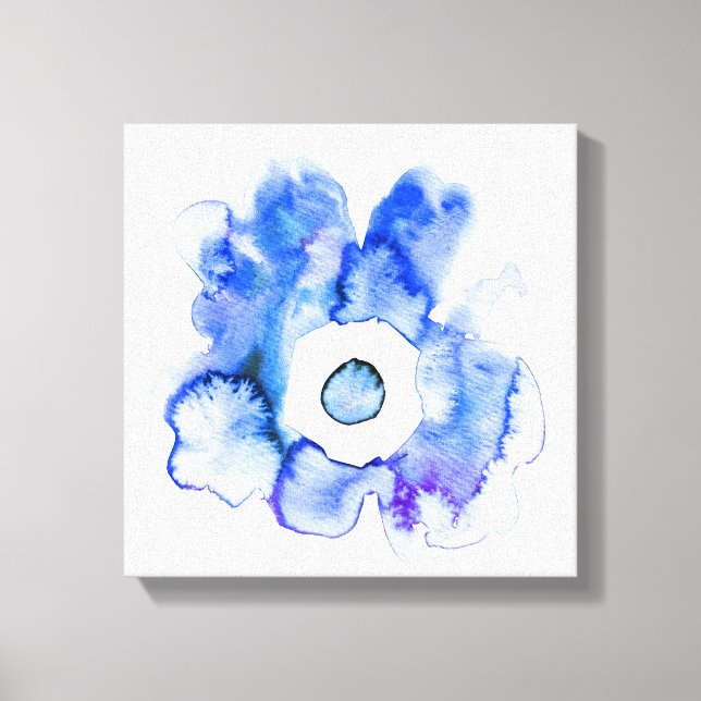 Aquarelle florale dessinée à la main toile d'art a (Recto)