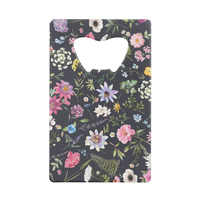 Aquarelle Florale : Motif d'été doux. (Devant)