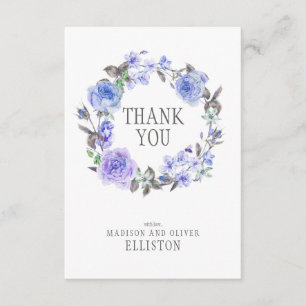 Aquarelle florale pastel Purple  Merci