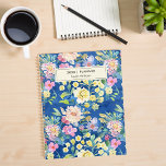 Aquarelle florale personnalisée<br><div class="desc">Aquarelle Floral Carnet de planificateur personnalisé</div>