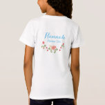 Aquarelle Florale personnalisée Fleur Tshirt fille<br><div class="desc">Montrez à votre fleur à quel point elle est spéciale avec ce magnifique Tshirt fleuri personnalisé aquarelle. Vous pouvez customiser ceci pour s'adapter à vos couleurs. Cliquez simplement sur le bouton personnaliser pour modifier le texte et la couleur de police. Contactez-moi si vous avez des questions. Je suis toujours heureux...</div>